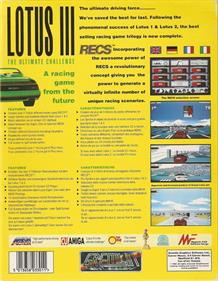 Lotus III: The Ultimate Challenge - Box - Back Image