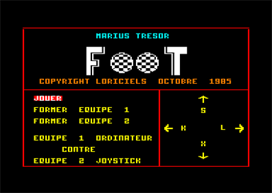 Foot - Screenshot - Game Select