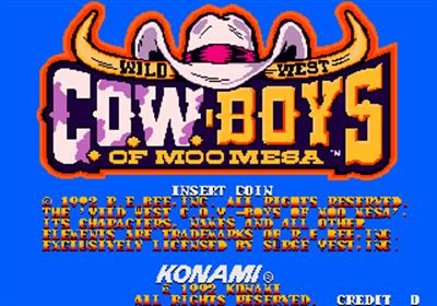 Wild West C.O.W. Boys of Moo Mesa - Screenshot - Game Title Image