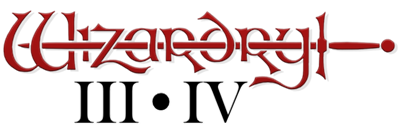 Wizardry III・IV - Clear Logo Image
