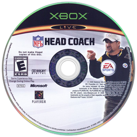 NFL Head Coach - Disc Image