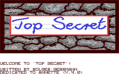 Top Secret (Gebr. Eckhardt Computersoftware) - Screenshot - Game Title Image