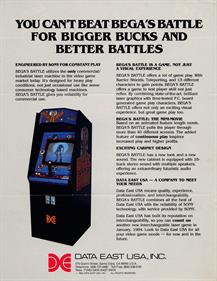 Bega's Battle - Advertisement Flyer - Back Image