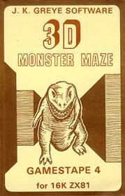 3D Monster Maze - Box - Front Image