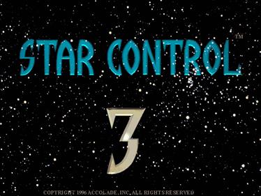 Star Control 3 - Screenshot - Game Title Image