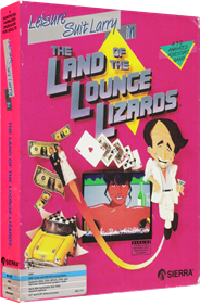 Leisure Suit Larry in the Land of the Lounge Lizards - Box - 3D Image