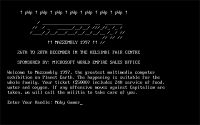 Mazzembly 1997 - Screenshot - Game Title Image