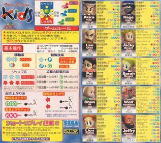Virtua Fighter Kids - Arcade - Controls Information Image