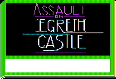 Zork Quest: Assault on Egreth Castle - Screenshot - Game Title Image