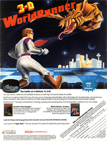 3-D WorldRunner - Advertisement Flyer - Front Image