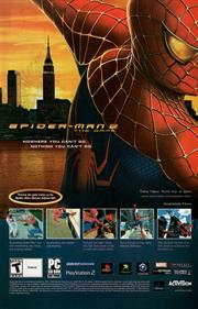 Spider-Man 2 - Advertisement Flyer - Front Image