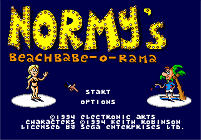 Normy's Beach Babe-O-Rama - Screenshot - Game Title Image