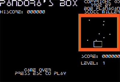 Pandora's Box - Screenshot - Game Over Image