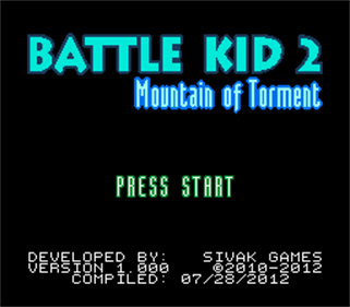 Battle Kid 2: Mountain of Torment - Screenshot - Game Title Image