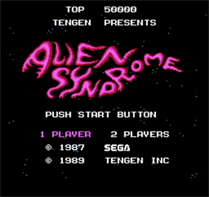 Alien Syndrome - Screenshot - Game Title Image