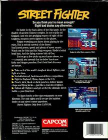 Street Fighter (US version) - Box - Back Image