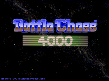 Battle Chess 4000 - Screenshot - Game Title Image