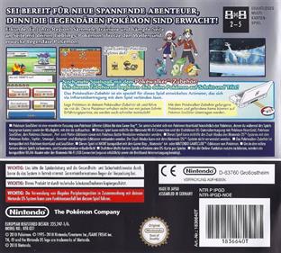 Pokémon SoulSilver Version - Box - Back Image
