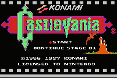 Classic NES Series: Castlevania - Screenshot - Game Title Image