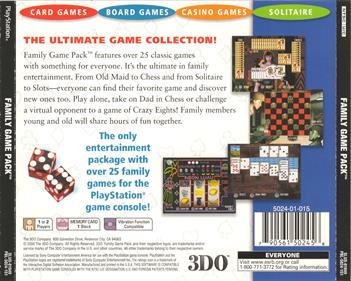 Family Game Pack - Box - Back Image