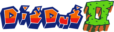 Dig Dug II: Trouble in Paradise - Clear Logo Image