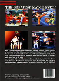 Art of Fighting - Box - Back Image