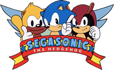 SegaSonic the Hedgehog - Clear Logo Image
