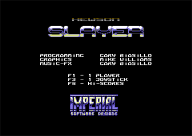 Slayer - Screenshot - Game Select Image