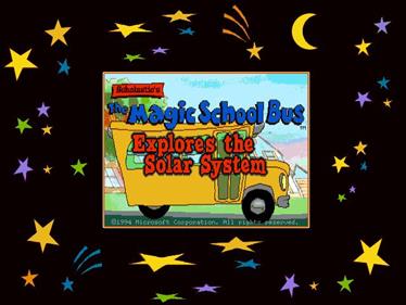 Scholastic's The Magic School Bus Explores the Solar System - Screenshot - Game Title Image