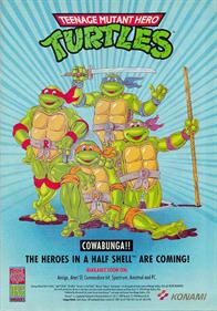 Teenage Mutant Hero Turtles - Advertisement Flyer - Front Image