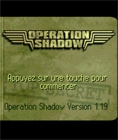 Operation Shadow - Screenshot - Game Title Image