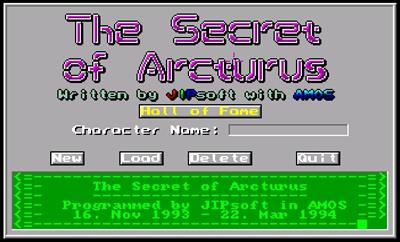 Secret Of Arcturus - Screenshot - Game Title Image