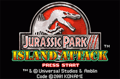 Jurassic Park III: Island Attack - Screenshot - Game Title Image