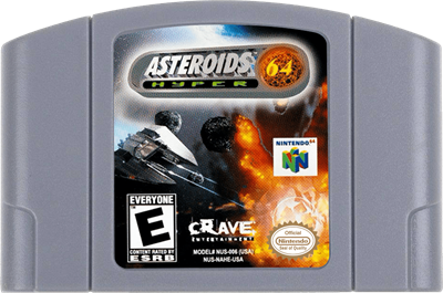 Asteroids Hyper 64 - Cart - Front Image