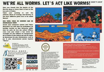 Worms - Box - Back Image