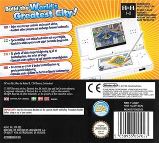 SimCity DS - Box - Back Image