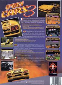Crazy Cars 3 - Box - Back
