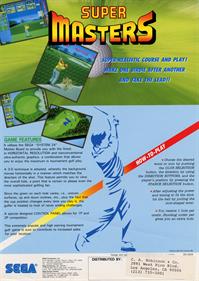 Super Masters Golf - Advertisement Flyer - Front Image