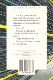 Highway Encounter - Box - Back Image