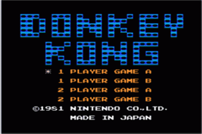 E-Reader Donkey Kong - Screenshot - Game Title Image