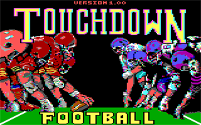 Touchdown Football - Screenshot - Game Title Image