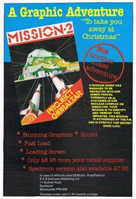 Mission-2: Project Gibraltar - Advertisement Flyer - Front Image