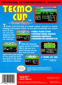 Tecmo Cup: Soccer Game - Box - Back Image