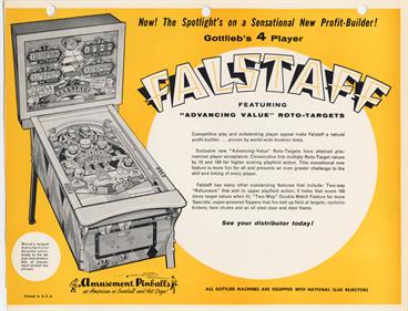 Falstaff - Advertisement Flyer - Front Image