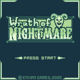 Wrath of Nightmare - Screenshot - Game Title Image