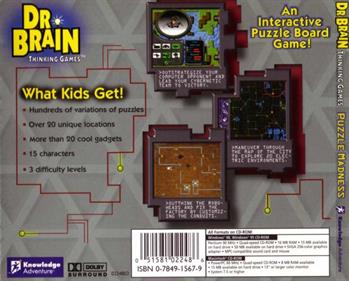 Dr. Brain Thinking Games: Puzzle Madness - Box - Back Image