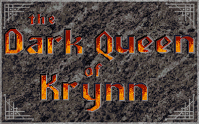 Advanced Dungeons & Dragons: The Dark Queen of Krynn - Screenshot - Game Title Image
