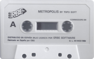 Metropolis (ERBE Software/Topo Soft) - Cart - Front Image