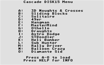 Disk 15 - Screenshot - Game Select Image