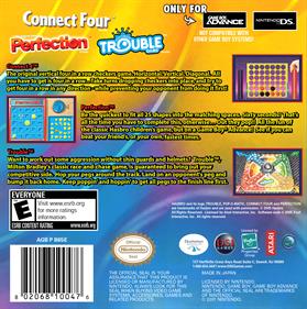 3 Game Pack!: Connect Four / Perfection / Trouble - Box - Back Image